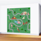 Fursics Cute Dog Park Physics Learning Pattern by Carrie Cantwell Educational STEM Playmat Design Wall Mural Gallery Image 2