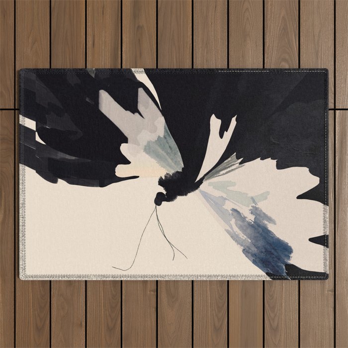 Abstract Butterfly Outdoor Rug Gallery Image 1