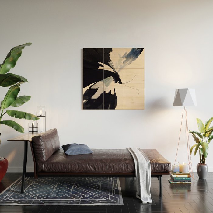Abstract Butterfly Wood Wall Art Gallery Image 2