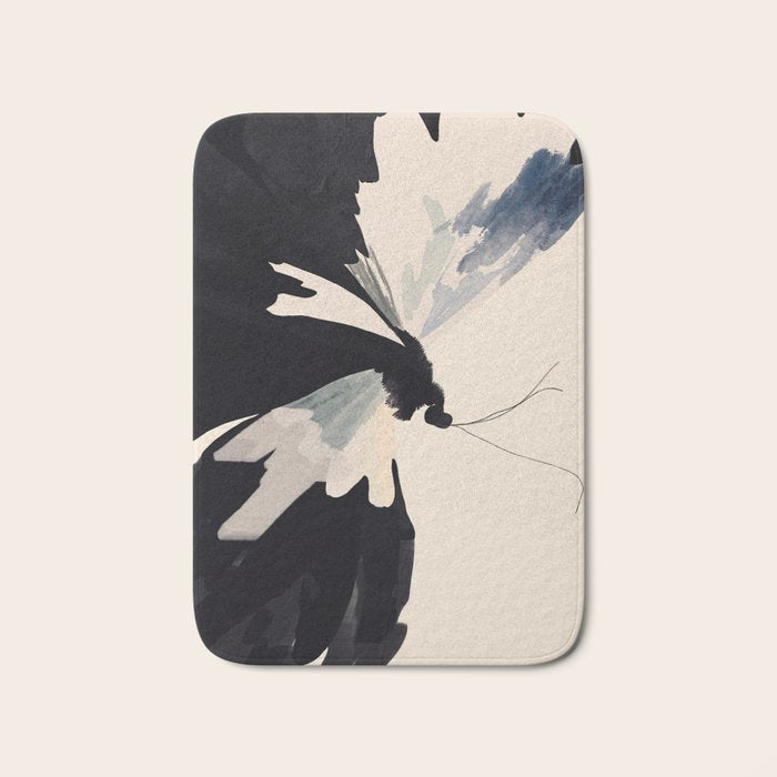Abstract Butterfly Bath Mat Gallery Image 1