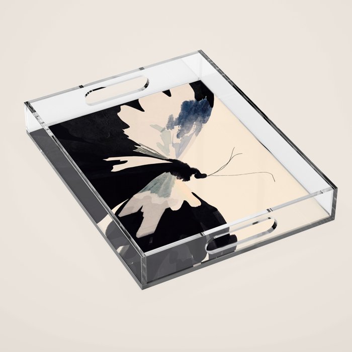 Abstract Butterfly Acrylic Tray Gallery Image 1