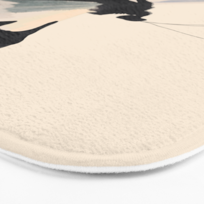 Abstract Butterfly Bath Mat Gallery Image 3