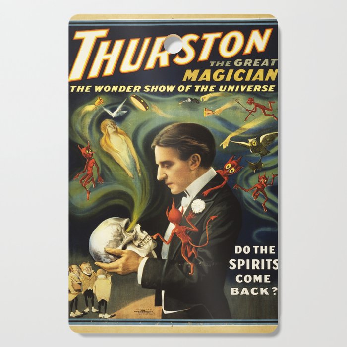 Vintage Thurston Magic poster Cutting Board Gallery Image 1