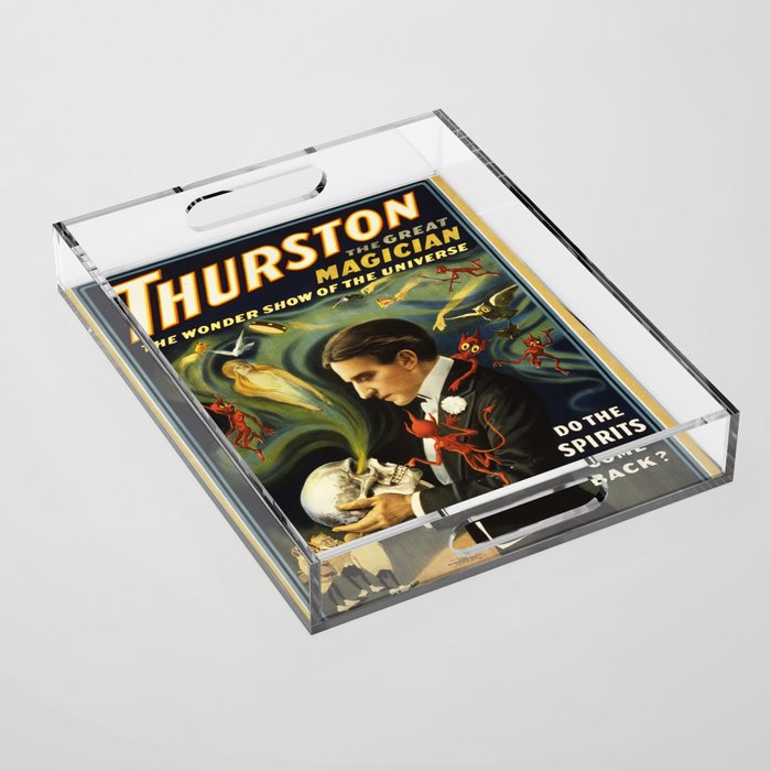 Vintage Thurston Magic poster Acrylic Tray Gallery Image 1