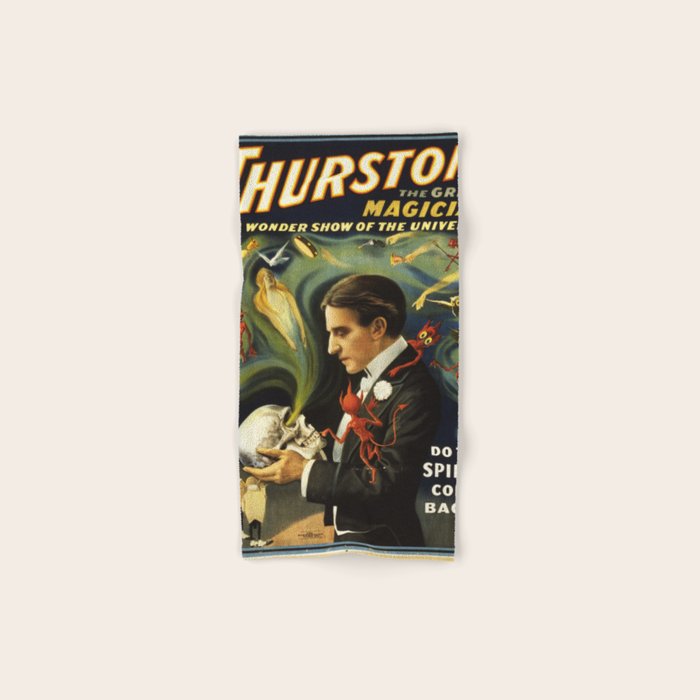 Vintage Thurston Magic poster Bath Towel Gallery Image 1
