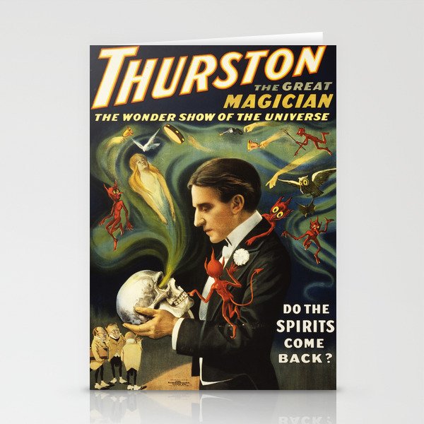 Vintage Thurston Magic poster Stationery Card Gallery Image 2