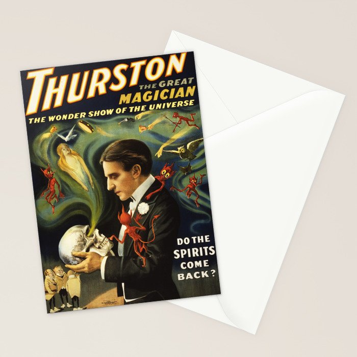 Vintage Thurston Magic poster Stationery Card Gallery Image 2