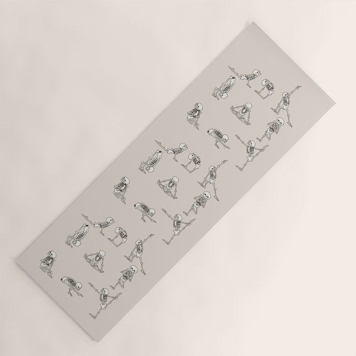Skeleton Yoga Yoga Mat Gallery Image 1