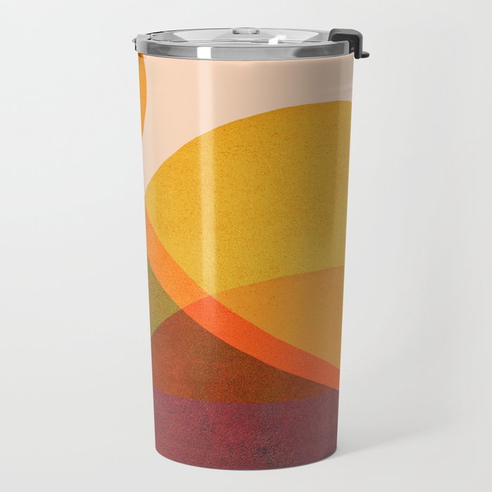 Abstraction_SUNSET_LANDSCAPE_POP_ART_Minimalism_018X Travel Mug Gallery Image 2
