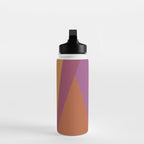 Geometric Triangles X Retro Rainbow Water Bottle Gallery Image 3