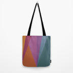Geometric Triangles X Retro Rainbow Tote Bag Gallery Image 2
