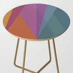 Geometric Triangles X Retro Rainbow Side Table Gallery Image 2