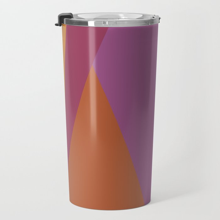 Geometric Triangles X Retro Rainbow Travel Mug Gallery Image 3
