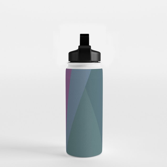 Geometric Triangles X Retro Rainbow Water Bottle Gallery Image 2