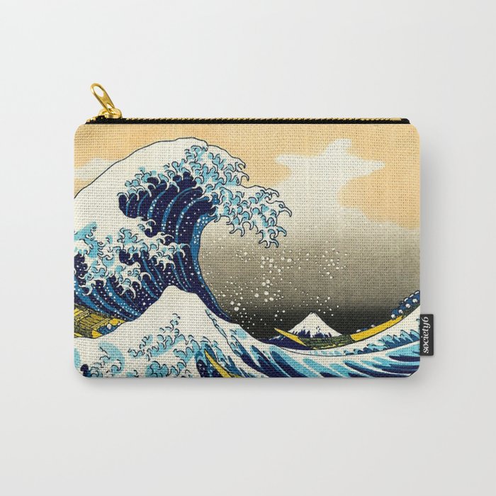 The Great Wave Off Kanagawa,No.3, Carry All Pouch Gallery Image 1