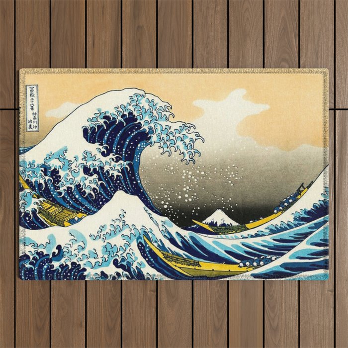 The Great Wave Off Kanagawa,No.3, Outdoor Rug Gallery Image 1