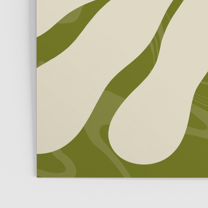 White Daisy Flower 70s Retro Abstract Poster Gallery Image 3