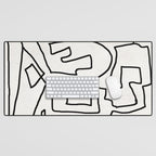 Abstract line art Desk Mat Gallery Image 1