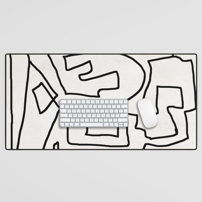 Abstract line art Desk Mat Gallery Image 1