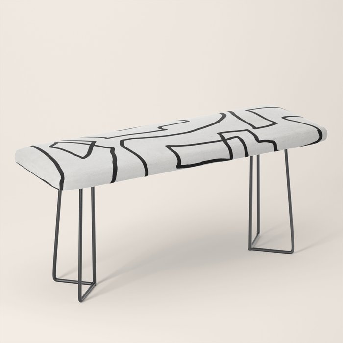 Abstract line art Bench Gallery Image 1