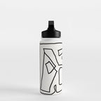 Abstract line art Water Bottle Gallery Image 3