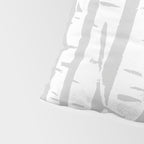 Woodcut Birches Grey Pillow Sham Gallery Image 4