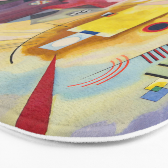 Yellow Red Blue Wassily Kandinsky 1925 Bath Mat Gallery Image 3