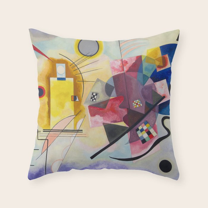 Yellow Red Blue Wassily Kandinsky 1925 Throw Pillow Gallery Image 6