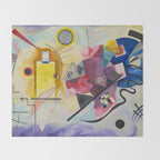 Yellow Red Blue Wassily Kandinsky 1925 Throw Blanket Gallery Image 2