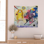 Yellow Red Blue Wassily Kandinsky 1925 Wall Tapestry Gallery Image 2