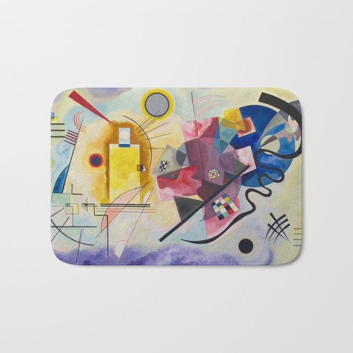 Yellow Red Blue Wassily Kandinsky 1925 Bath Mat Gallery Image 1
