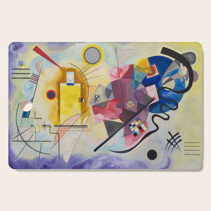 Yellow Red Blue Wassily Kandinsky 1925 Cutting Board Gallery Image 1
