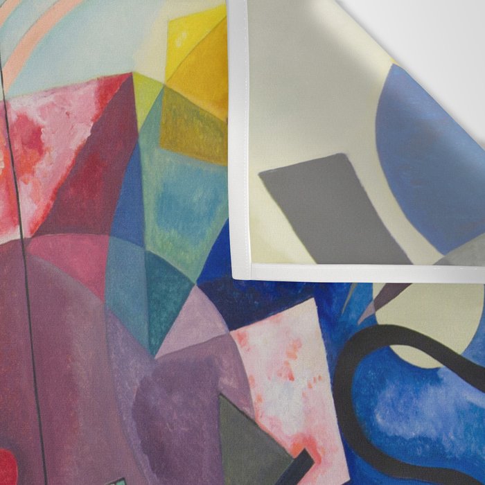 Yellow Red Blue Wassily Kandinsky 1925 Wall Tapestry Gallery Image 3