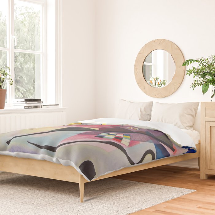 Yellow Red Blue Wassily Kandinsky 1925 Duvet Cover Gallery Image 2