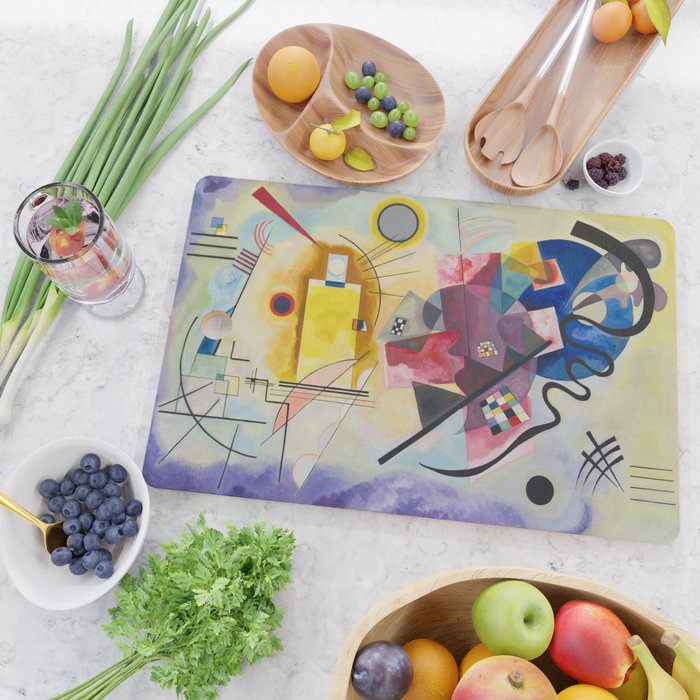 Yellow Red Blue Wassily Kandinsky 1925 Cutting Board Gallery Image 2