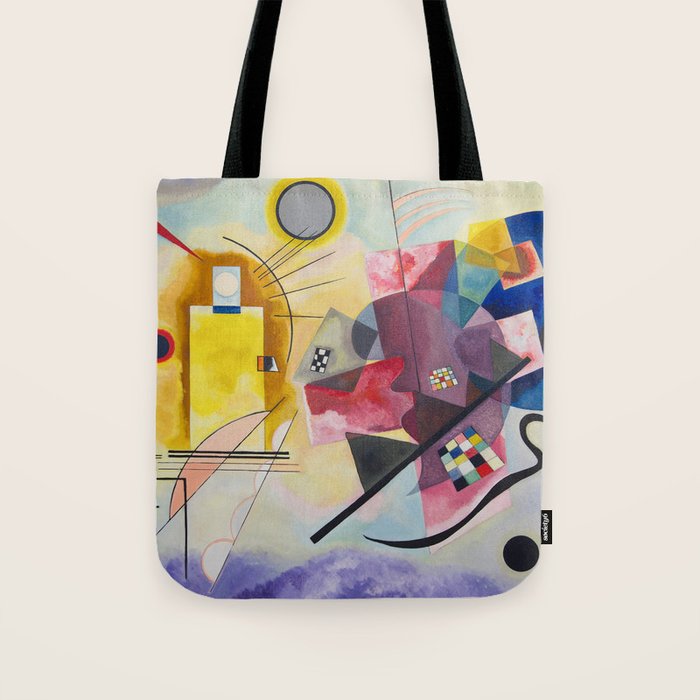 Yellow Red Blue Wassily Kandinsky 1925 Tote Bag Gallery Image 1