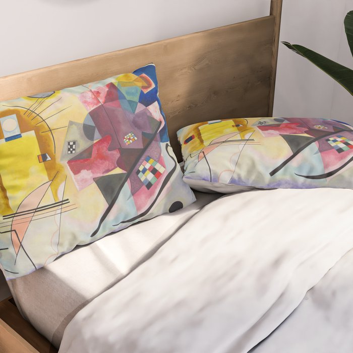 Yellow Red Blue Wassily Kandinsky 1925 Pillow Sham Gallery Image 2