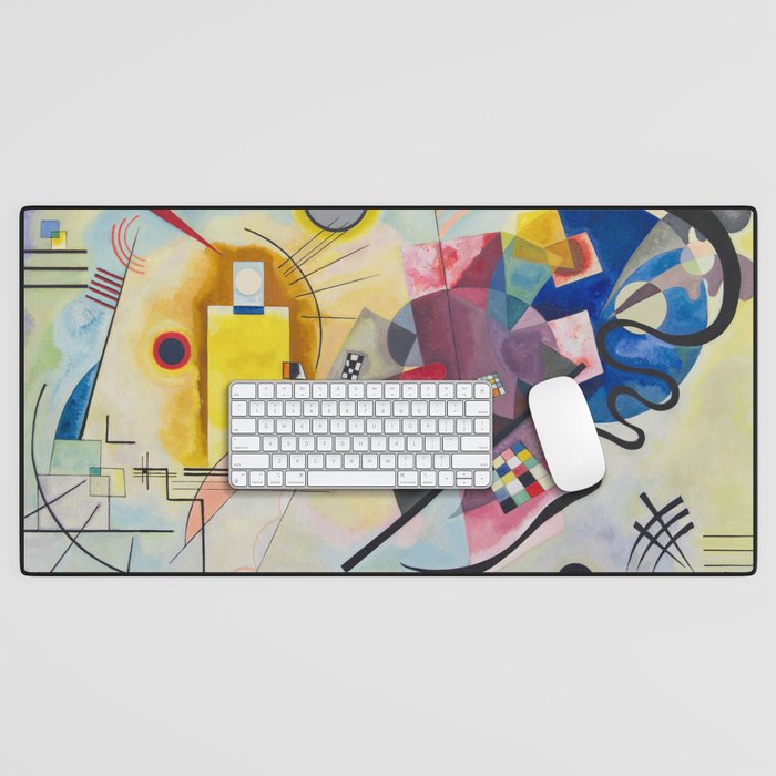 Yellow Red Blue Wassily Kandinsky 1925 Desk Mat Gallery Image 1
