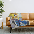 Yellow Red Blue Wassily Kandinsky 1925 Throw Blanket Gallery Image 1