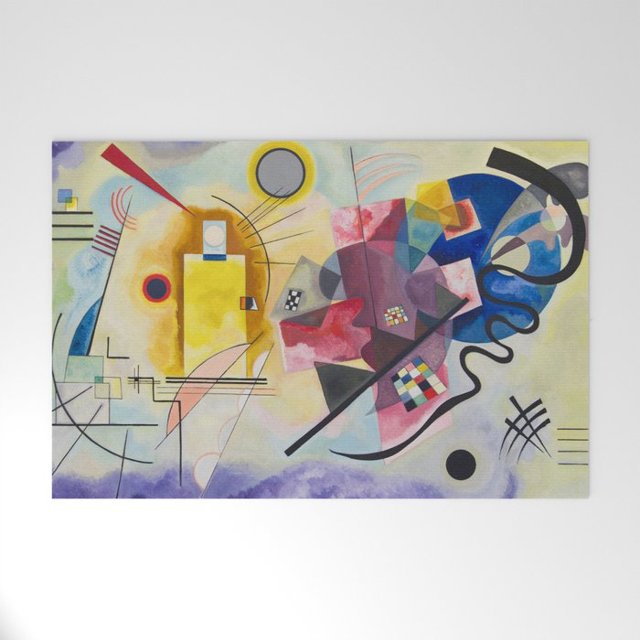 Yellow Red Blue Wassily Kandinsky 1925 Welcome Mat Gallery Image 1