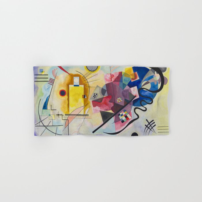 Yellow Red Blue Wassily Kandinsky 1925 Bath Towel Gallery Image 1