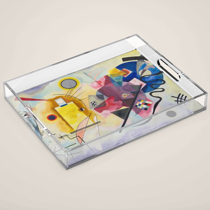 Yellow Red Blue Wassily Kandinsky 1925 Acrylic Tray Gallery Image 1