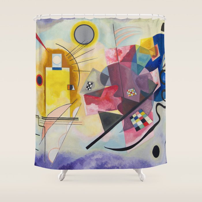 Yellow Red Blue Wassily Kandinsky 1925 Shower Curtain