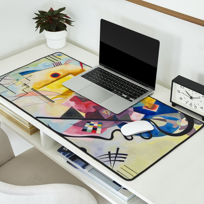 Yellow Red Blue Wassily Kandinsky 1925 Desk Mat Gallery Image 2