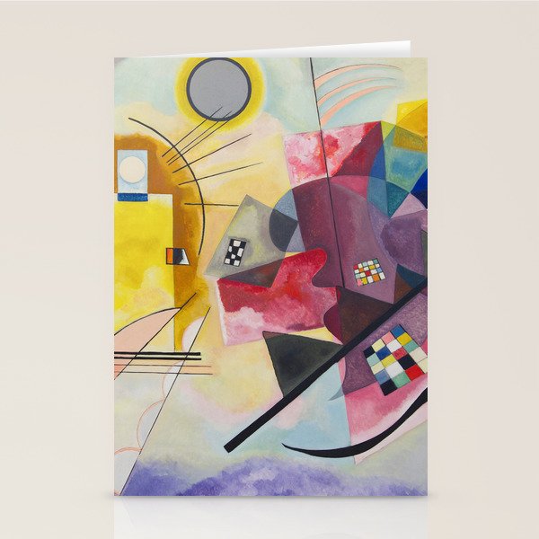 Yellow Red Blue Wassily Kandinsky 1925 Stationery Card Gallery Image 2