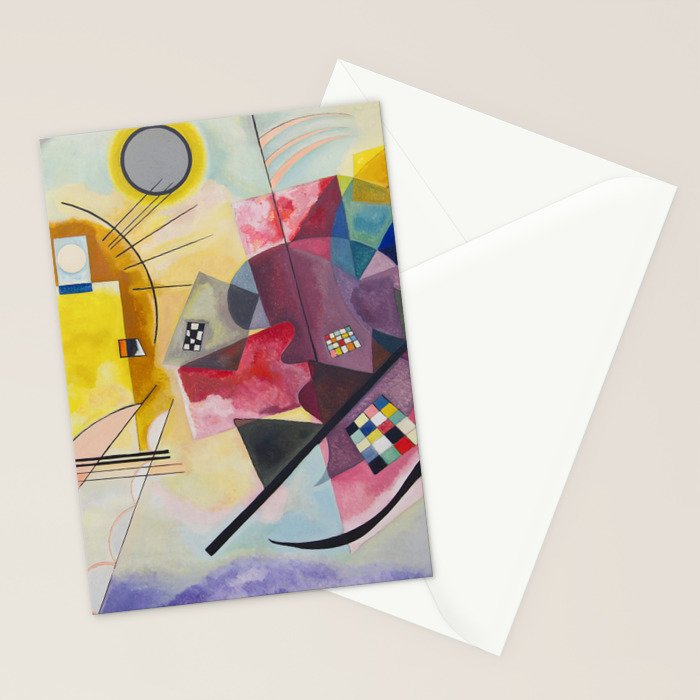 Yellow Red Blue Wassily Kandinsky 1925 Stationery Card Gallery Image 2