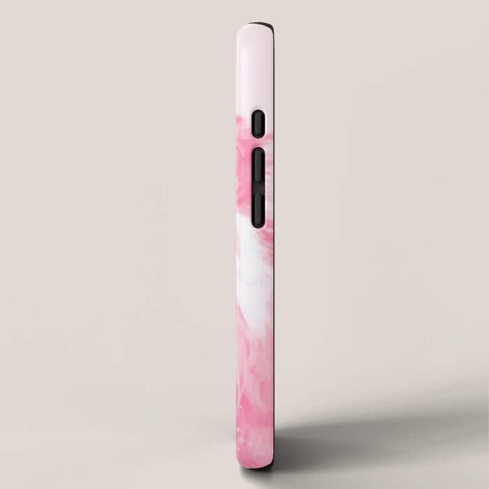 Lion Chewing Bubble Gum in Pink iPhone Case Gallery Image 2