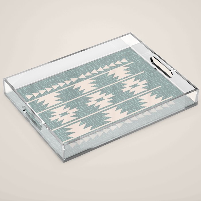 Southwestern Pattern 127 Acrylic Tray Gallery Image 1