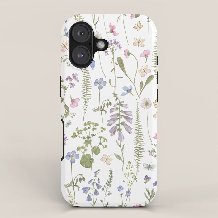 Hygge Summer Wildflowers Meadow iPhone Case Gallery Image 1