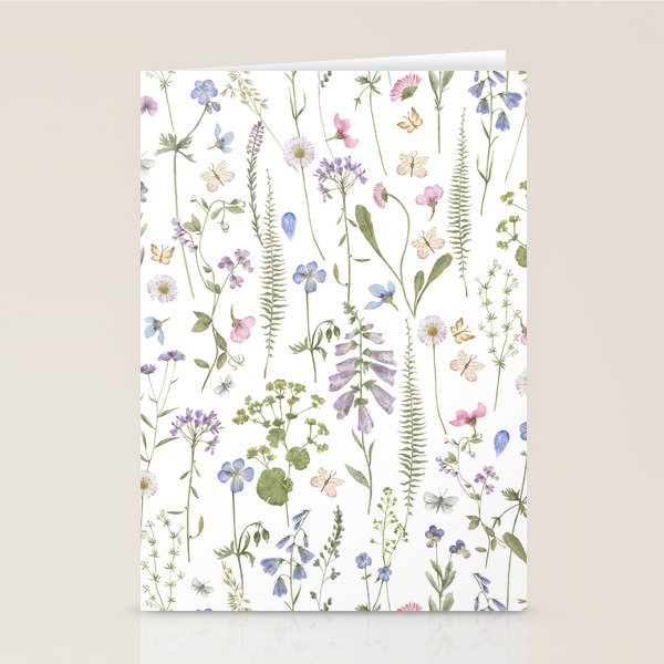 Hygge Summer Wildflowers Meadow Stationery Card Gallery Image 2